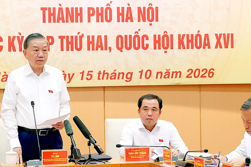 Tổng Bí thư, Chủ tịch nước Tô Lâm phát biểu tại buổi làm việc. Ảnh: TTXVN