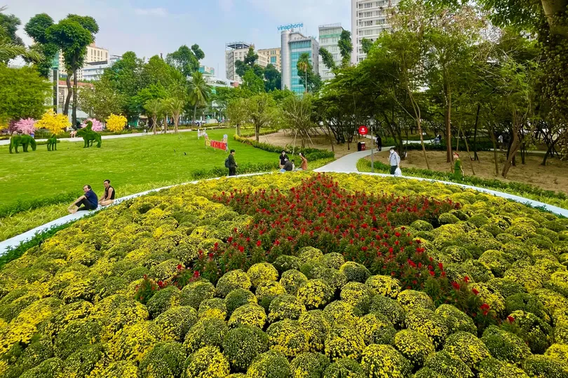 Công viên tại khu đất Nhà thi đấu Phan Đình Phùng đưa vào phục vụ người dân