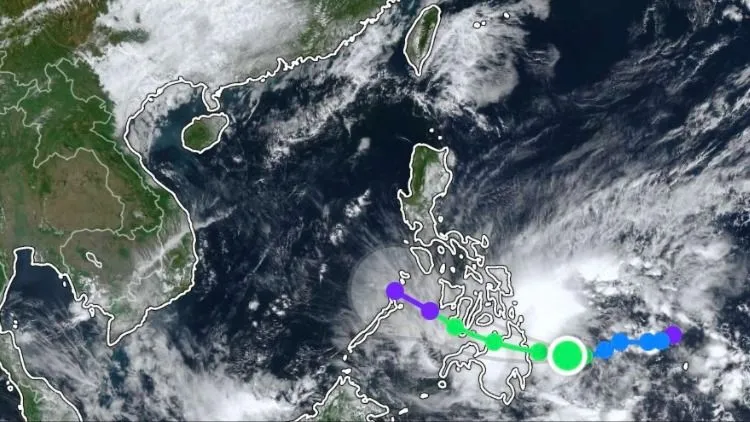 Bão Penha có xu hướng di chuyển vào Biển Đông