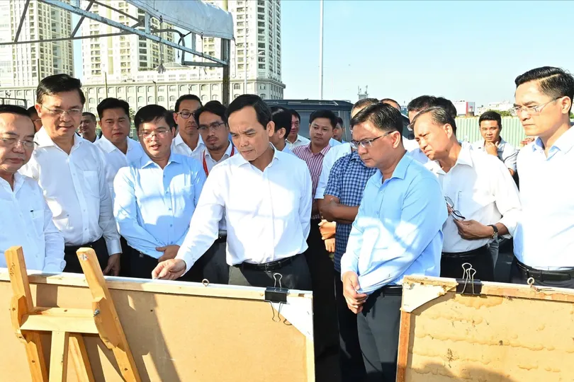 Bí thư Thành ủy TPHCM Trần Lưu Quang khảo sát tiến độ loạt dự án ở Trường đua Phú Thọ