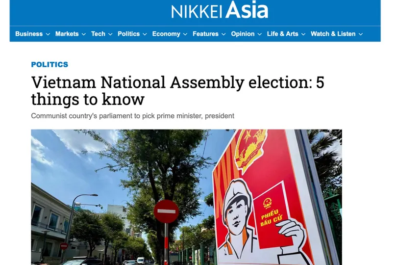 Truyền thông quốc tế đưa tin đậm nét về “Ngày hội non sông” của Việt Nam