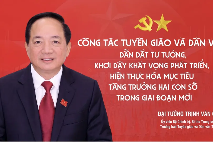 Công tác tuyên giáo và dân vận dẫn dắt tư tưởng, khơi dậy khát vọng phát triển, hiện thực hóa mục tiêu tăng trưởng hai con số trong giai đoạn mới