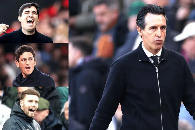 Aston Villa của HLV Unai Emery (phải) sẽ quyết định số phận nhiều CLB xếp sau (ẢNH: OPTA)