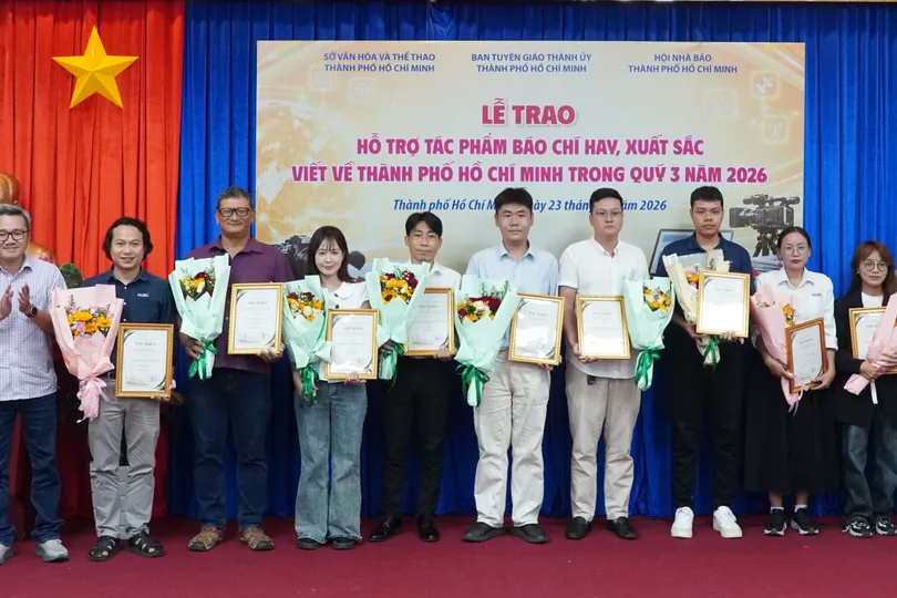 Báo SGGP có 6 tác phẩm được nhận thư khen quý 3-2026