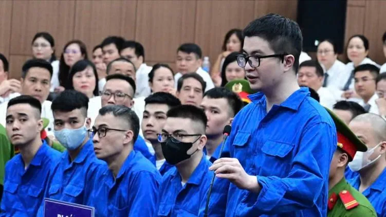 Bị cáo Phó Đức Nam tại phiên tòa. Ảnh: GIA KHÁNH