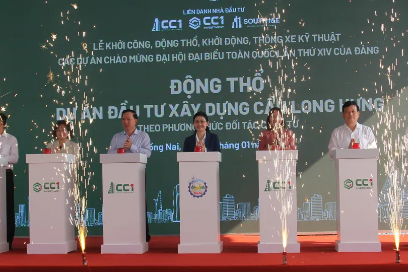 Đồng Nai: Động thổ xây dựng cầu Long Hưng kết nối TPHCM