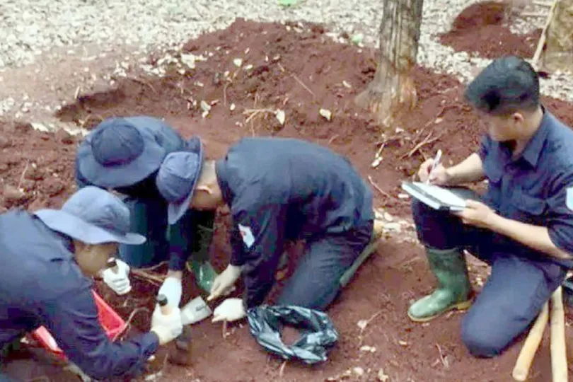 Đội K72 quy tập thêm 11 hài cốt liệt sĩ tại Campuchia