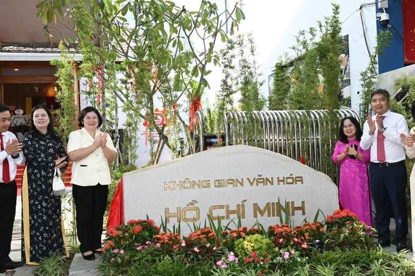 Phó Bí thư Thành ủy TPHCM Văn Thị Bạch Tuyết dự khánh thành Không gian văn hóa Hồ Chí Minh