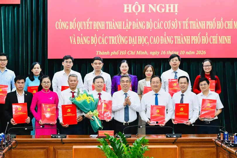 Thành lập Đảng bộ các cơ sở y tế TPHCM và Đảng bộ các trường đại học, cao đẳng TPHCM