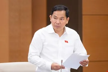 Tổng Thư ký, Chủ nhiệm Văn phòng Quốc hội Lê Quang Mạnh phát biểu. Ảnh: CẨM HÀ 