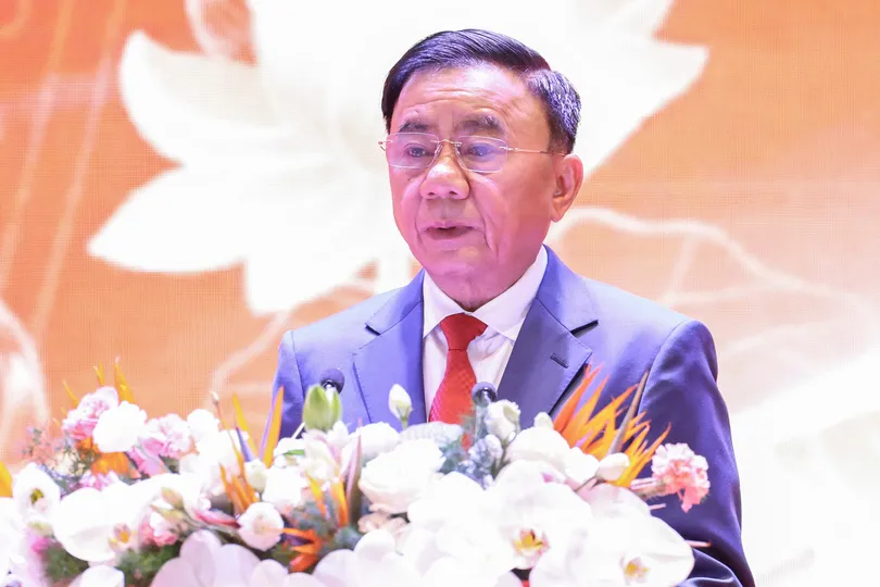 Thường trực Ban Bí thư Trần Cẩm Tú phát biểu tại Hội nghị HĐND toàn quốc triển khai phương hướng, nhiệm vụ nhiệm kỳ 2026-2031. Ảnh: QUANG PHÚC