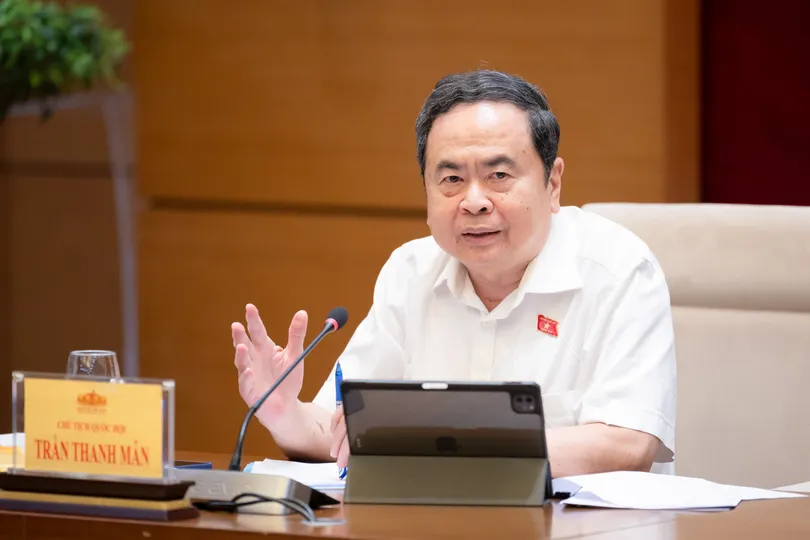 Chủ tịch Quốc hội Trần Thanh Mẫn. Ảnh: CẨM HÀ 
