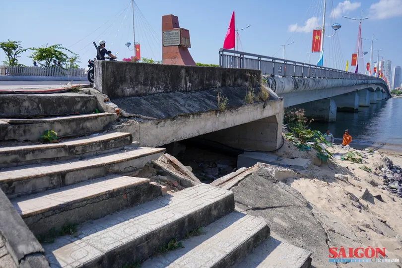 Cận cảnh cầu Trần Phú ở Nha Trang xuống cấp