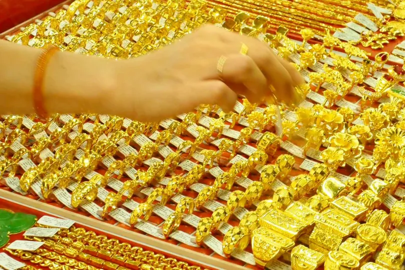 Chiều 29-7, giá vàng trong nước tăng trở lại. Ảnh: NHUNG NGUYỄN