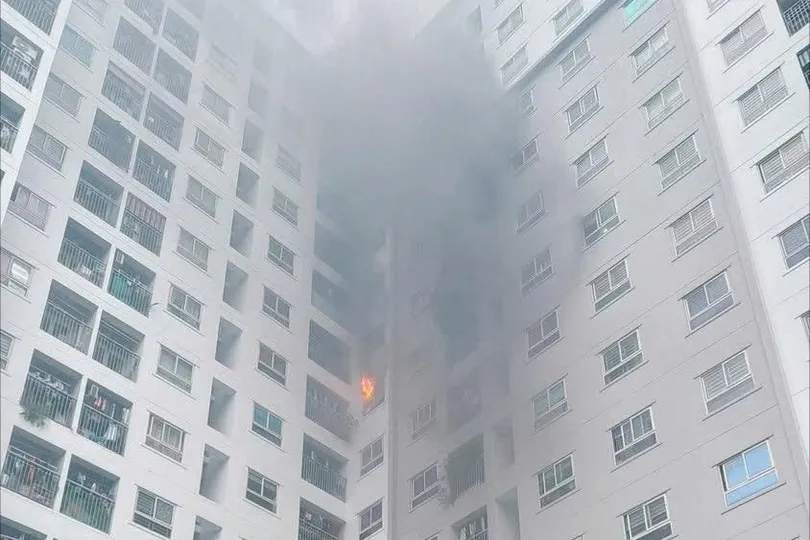  Hà Nội: Cháy chung cư Ecohome 2, cư dân hoảng loạn 