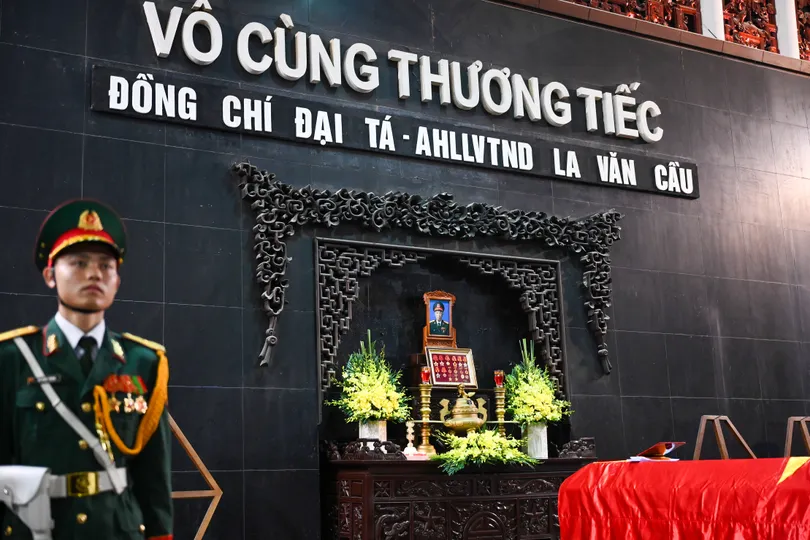 Lễ viếng Đại tá, Anh hùng Lực lượng vũ trang nhân dân La Văn Cầu