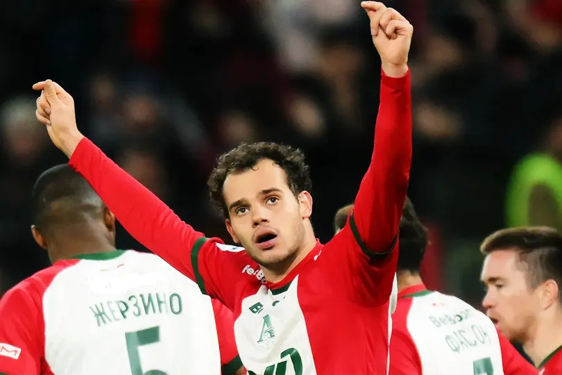 Karpukas trong màu áo Lokomotiv (Ảnh: Ria Novosti)