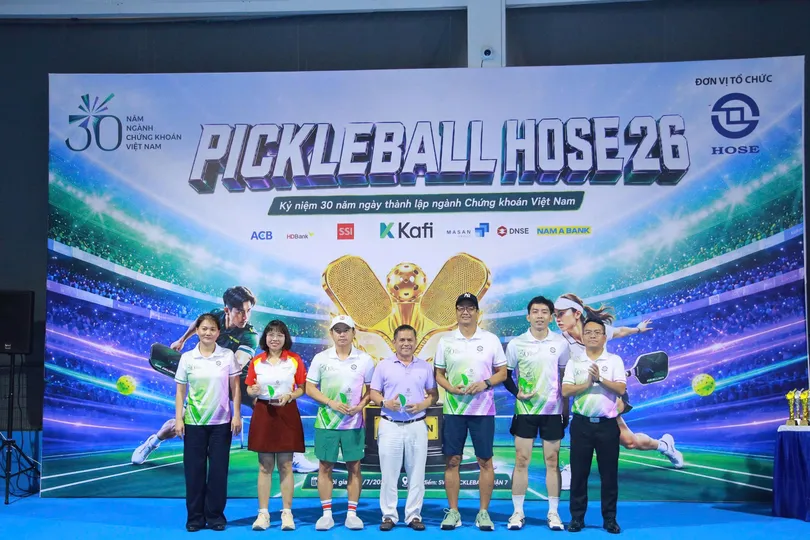 Giải pickleball chào mừng ngày thành lập ngành chứng khoán