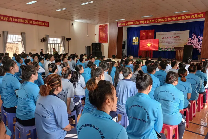 Khóa đào tạo nghề cho đối tượng đặc thù theo chỉ đạo của Bộ Công an ở hai cơ sở tại TPHCM và TP Đồng Nai