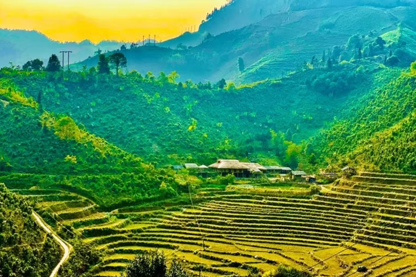 老街省北河乡连村一角。图自vietnamtourism.gov.vn