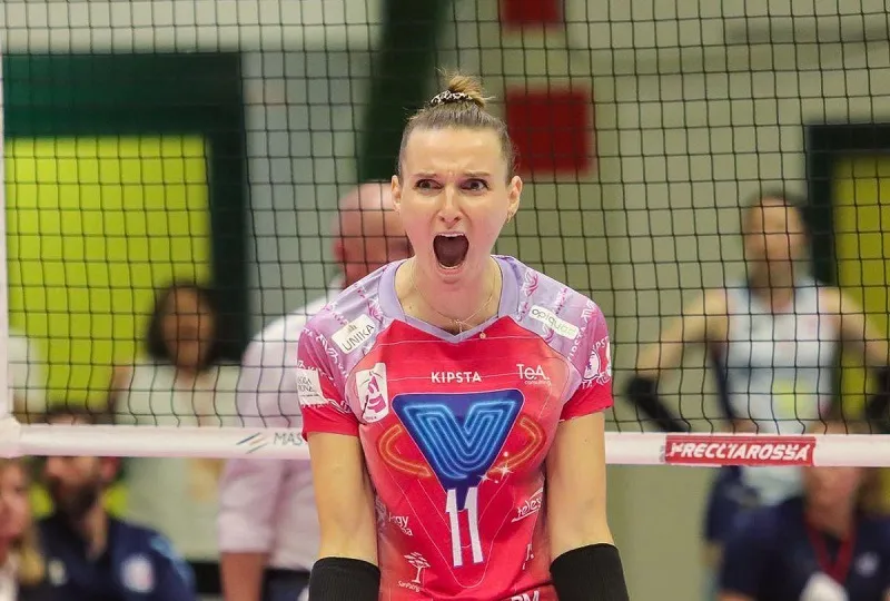 Tay đập Edina Begic được cho là đang được đội nữ Ninh Bình kết nối để thi đấu tại vòng 1 giải quốc gia năm nay. Ảnh: BEGIC