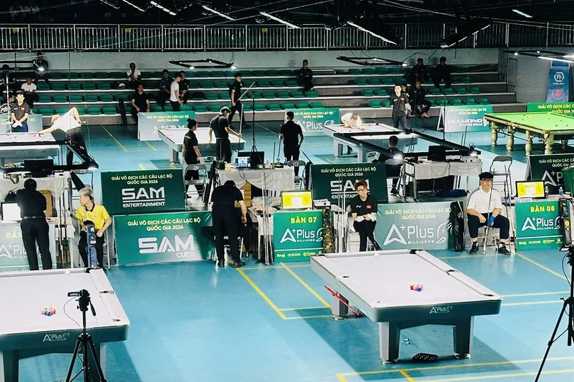 Các cơ thủ đã thi đấu tại giải năm nay ở Bắc Ninh. Ảnh: BILLIARDS VN