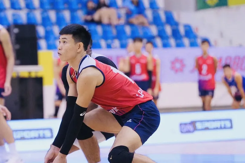 Chủ công Trần Anh Tú đã chơi tốt tại trận đấu bán kết quan trọng của đội chủ nhà Ninh Bình. Ảnh: VFV