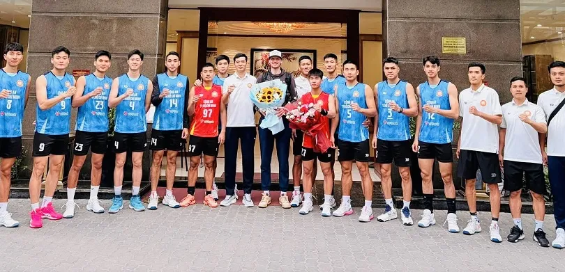 Đội Công an TPHCM đã thuê ngoại binh danh tiếng Martin Licek sang Việt Nam thi đấu lần này. Ảnh: CATPHCM