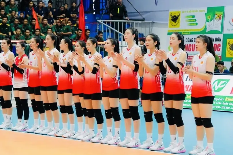 Đội bóng chuyền nữ Binh chủng Thông tin đã thắng trận đầu tay tại Cúp VTV9-Bình Điền 2026. Ảnh: Dũng Phương