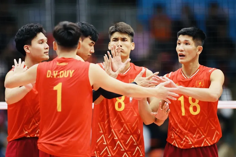Các gương mặt chủ lực của đội nam Việt Nam vẫn tiếp tục có tên tham dự SEA V.League 2026. Ảnh: DP