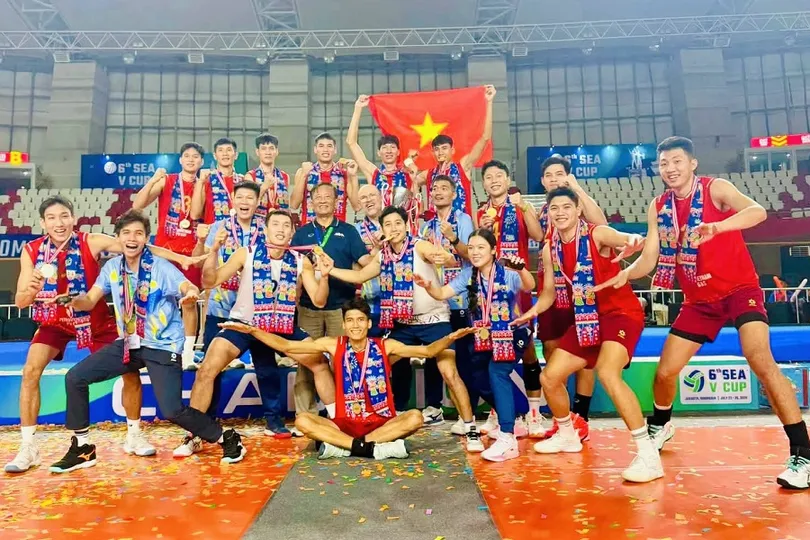 Đội tuyển bóng chuyền nam Việt Nam đã trở lại hạng 58 thế giới của FIVB. Ảnh: VĂN DUY