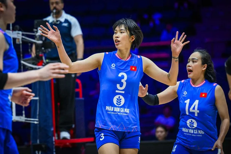 Đội tuyển bóng chuyền nữ Việt Nam thắng chung cuộc 3-0 trước Hồng Kông (Trung Quốc) tại Giải vô địch châu Á 2026 (Ảnh: FIVB)