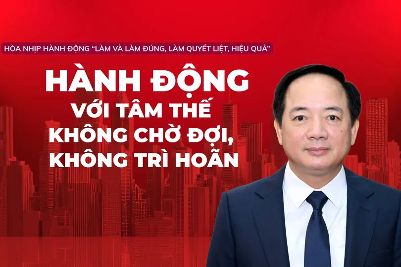 Hòa nhịp hành động "Làm và làm đúng, làm quyết liệt, hiệu quả": Hành động với tâm thế không chờ đợi, không trì hoãn