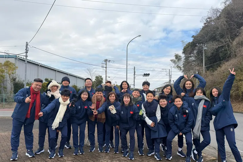 Thầy trò HLV Nguyễn Đình Hoàng có 2 trận giao hữu bổ ích tại Nhật Bản trước thềm giải Đông Nam Á 2026.