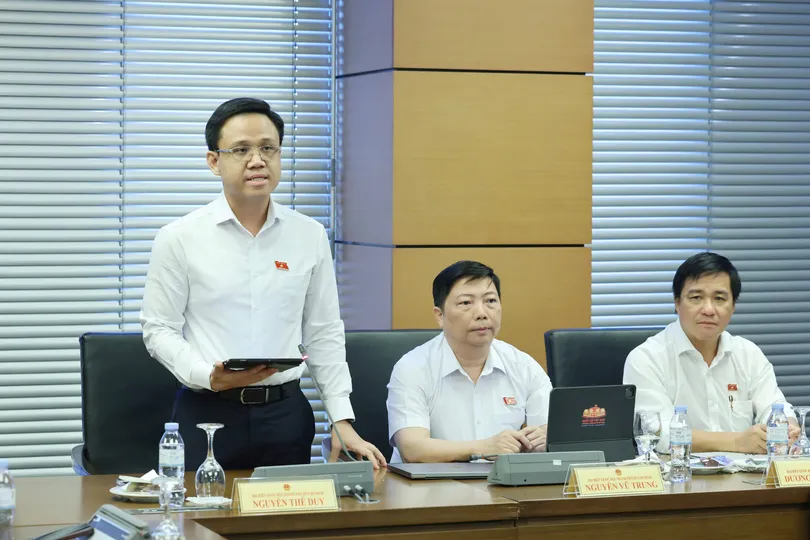 Đại biểu Nguyễn Thế Duy phát biểu tại phiên thảo luận.
