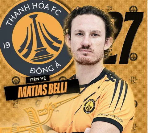 Matias Belli Moldskred trong những ngày đầu gia nhập đội bóng xứ Thanh.