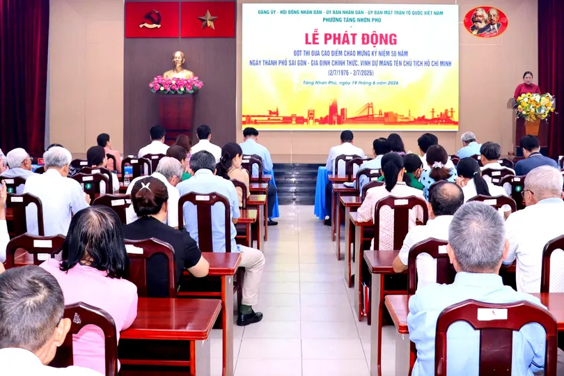 Phường Tăng Nhơn Phú phát động thi đua cao điểm 
