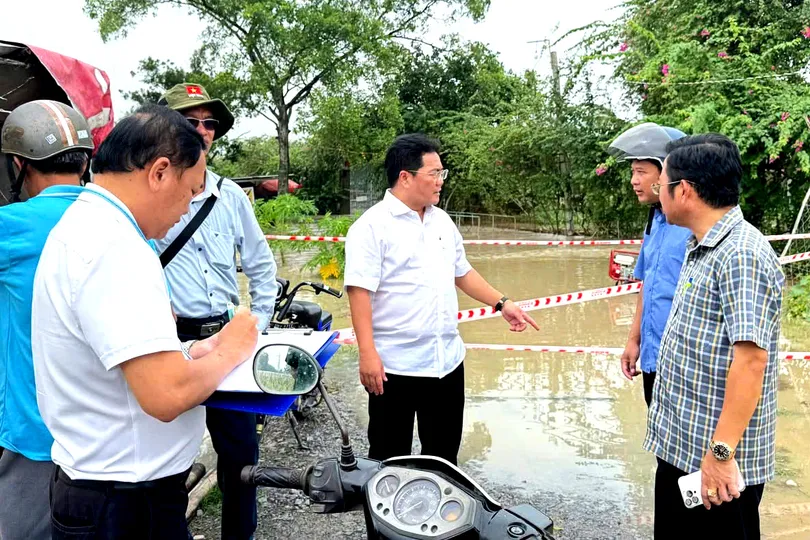 Phường Tân Khánh chủ động ứng phó mưa lớn và ngập úng