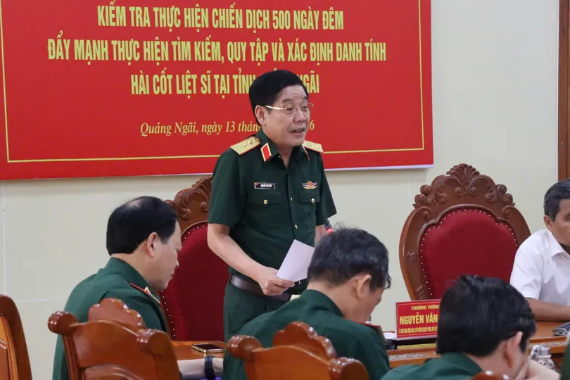 Quảng Ngãi: Đẩy nhanh tiến độ lấy mẫu và bàn giao mẫu hài cốt liệt sĩ