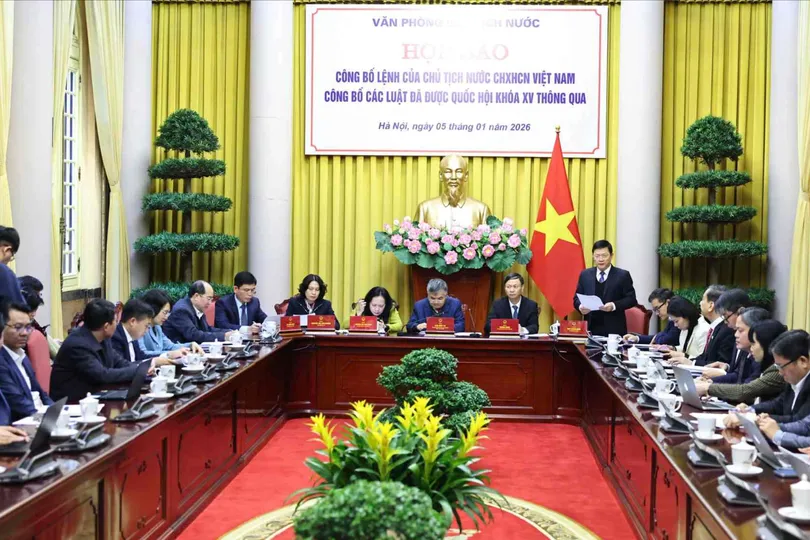 Họp báo công bố Lệnh của Chủ tịch nước về 13 luật đã được Kỳ họp thứ 10, Quốc hội XV thông qua