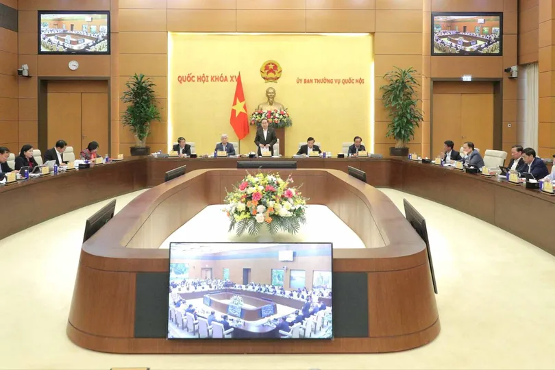 Quang cảnh một phiên họp của Ủy ban Thường vụ Quốc hội