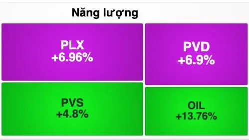 Nhóm cổ phiếu dầu khí đi ngược thị trường, tăng mạnh 
