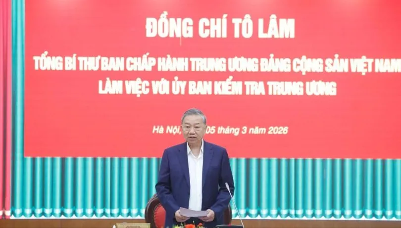 Tổng Bí thư Tô Lâm: Chuyển mạnh công tác kiểm tra, giám sát sang phòng ngừa từ sớm, từ xa