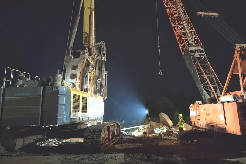 Xuyên đêm thi công tuyến cao tốc Quy Nhơn – Pleiku