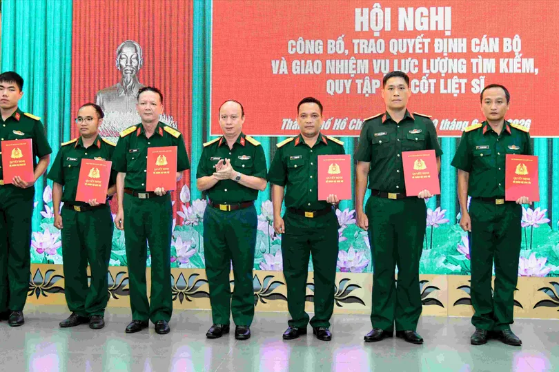 Bộ Tư lệnh TPHCM giao nhiệm vụ cho lực lượng tìm kiếm, quy tập hài cốt liệt sĩ