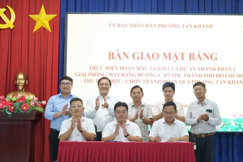 Phường Tân Khánh: Bàn giao mặt bằng thực hiện đường cao tốc