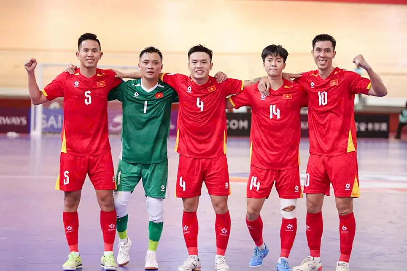 Đội tuyển futsal Việt Nam khởi đầu ấn tượng tại vòng chung kết Futsal châu Á 2026. ẢNH: PHAN HỒNG 