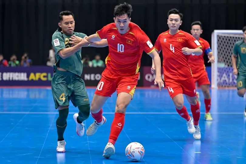 Đội tuyển futsal Việt Nam bị AFC phạt 3.000 USD. ẢNH: AFC