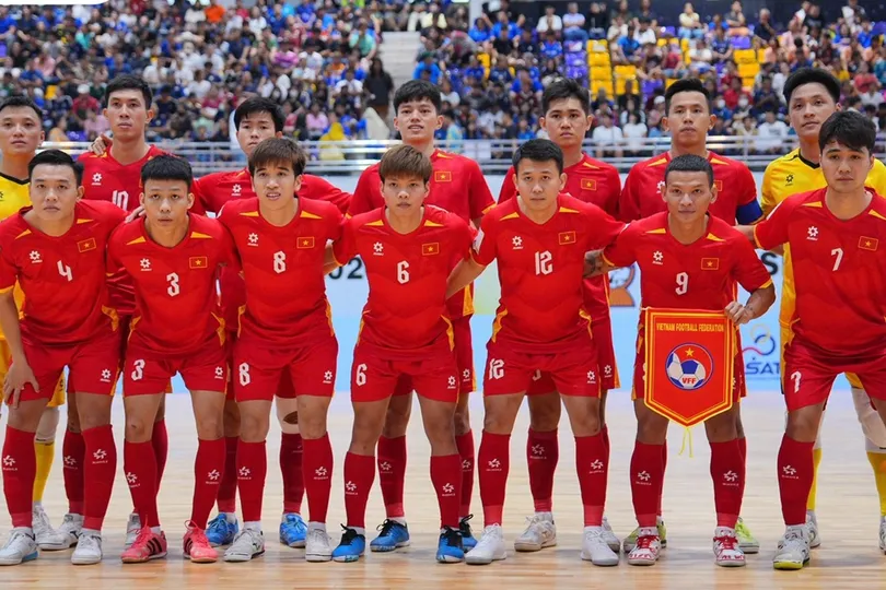 Đội tuyển futsal Việt Nam đang gặp nhiều khó khăn trong giai đoạn chuyển giao thế hệ. ẢNH: FAT 