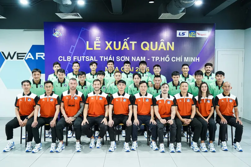 Thái Sơn Nam TPHCM sẵn sàng cho mùa giải 2026. ẢNH: TÂM HÀ